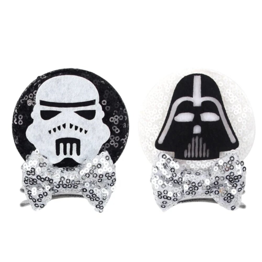Star Wars Mouse Bow Clip- Mouse Hair Clips Adult Disney Kid Hair Accessories